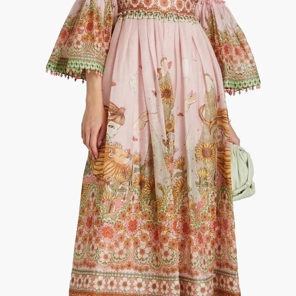Zimmermann Pink and Green Floral Maxi Dress - Picture 10 of 16